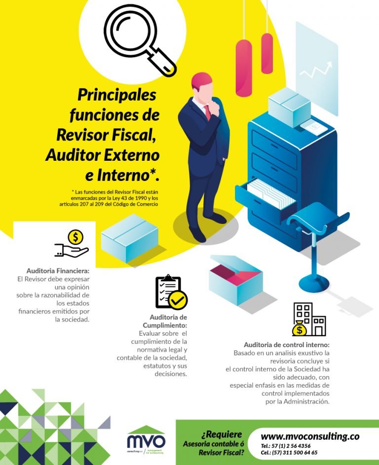 Infografia Principales Funciones De Revisor Fiscal Y Auditor Externo E